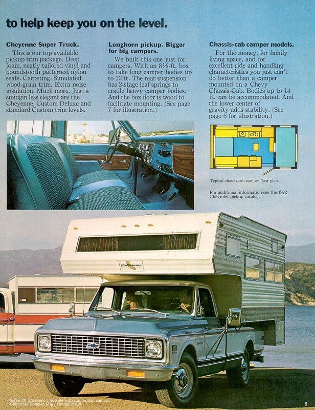 1972 Chevrolet Recreation Vehicles Brochure Page 8